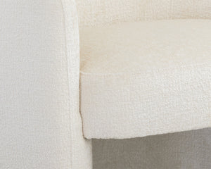 MIRCEA LOUNGE CHAIR - BERGEN IVORY
