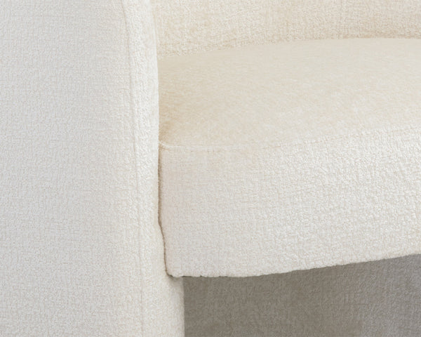MIRCEA LOUNGE CHAIR - BERGEN IVORY