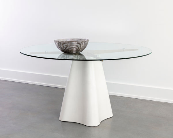 MODA DINING TABLE - WHITE - 55"