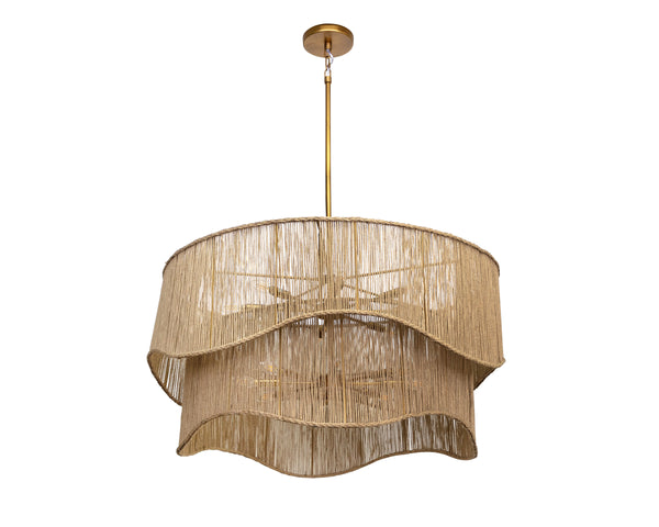 RHINE CHANDELIER - NATURAL JUTE
