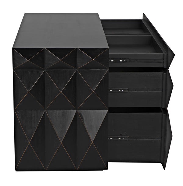 Allegra Dresser, Hand Rubbed Black