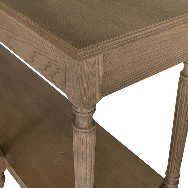Moe's Martha Brown Oak Console Table with Drawers