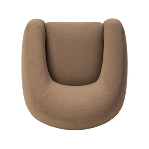 Channing Swivel Chair - Crypton Nomad Mushroom