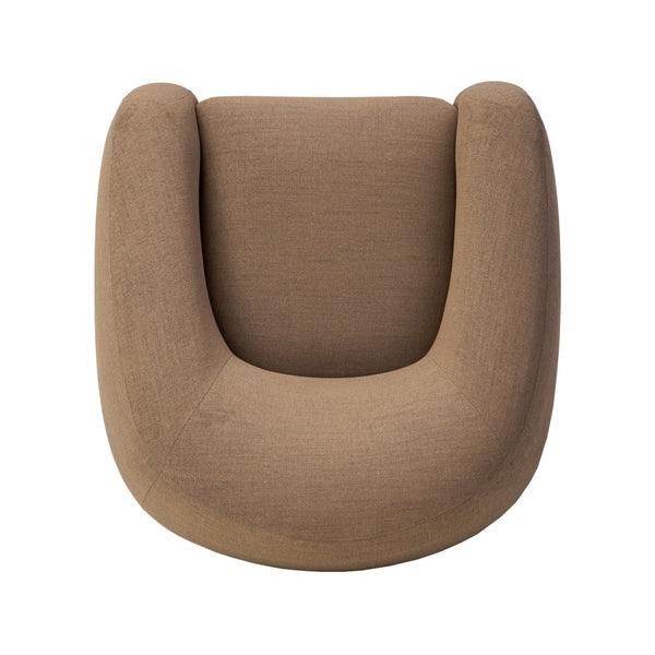 Channing Swivel Chair - Crypton Nomad Mushroom