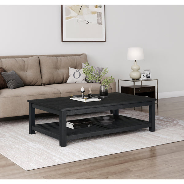 Tiburon KD Coffee Table, Alto Black 