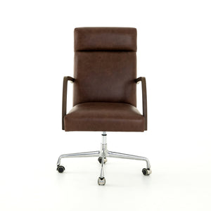 Bryson Traditional Desk Chair-Havana Brown