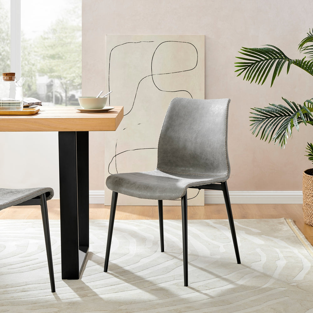 Jayden Dining Side Chair In Vintage Mist Gray (Set of 2)