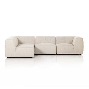 Gwen Outdoor 4 Pc Sectional In Faye Sand