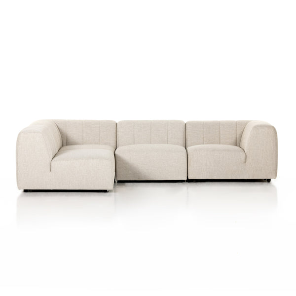 Gwen Outdoor 4 Pc Sectional In Faye Sand