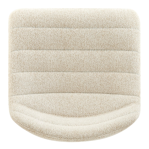 Koa KD Fabric Gaslift Swivel Bar Stool, Posh Ivory