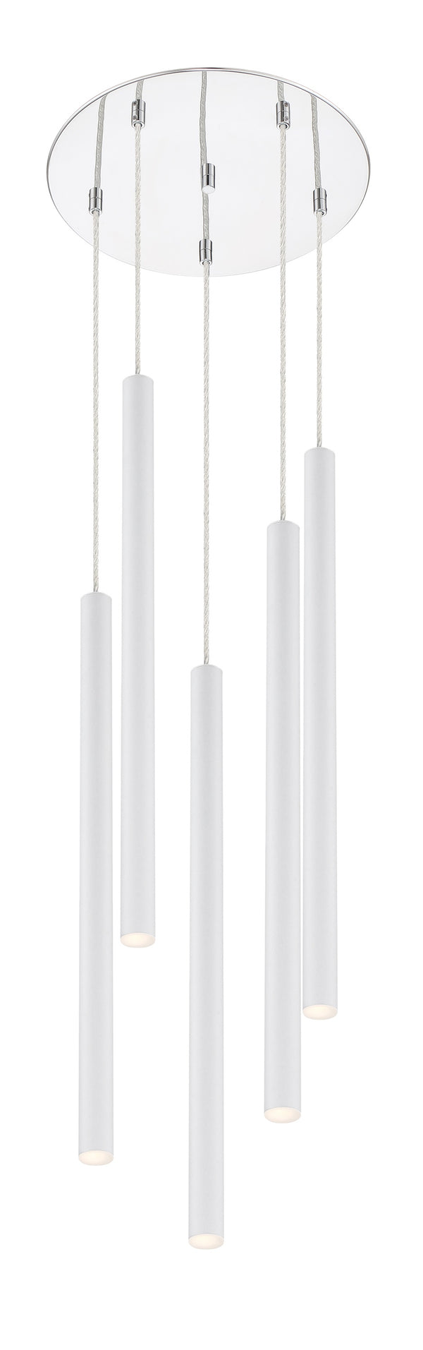 Forest 5 Light Island/Billiard in Chrome Finish