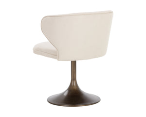 SIMONE SWIVEL DINING CHAIR - CASABLANCA CLOUD