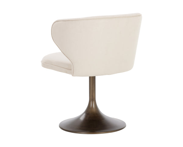 SIMONE SWIVEL DINING CHAIR - CASABLANCA CLOUD