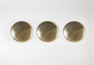 Orb Wall Art Set of 3 Gold Leaf