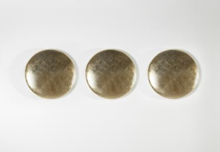 Orb Wall Art Set of 3 Gold Leaf