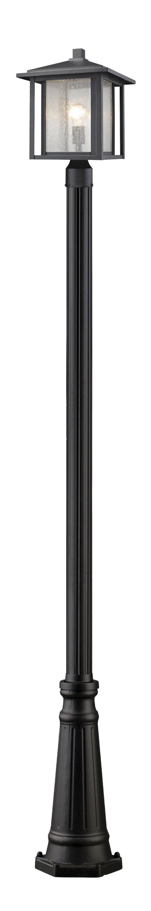 Aspen 1 Light Outdoor in Black Finish