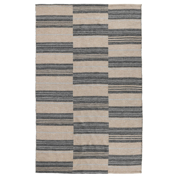 Indoor/Outdoor Colton Stripe Rug - Charcoal 8'x10'