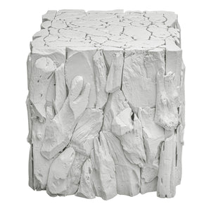 Teak Root White Bunching Cube