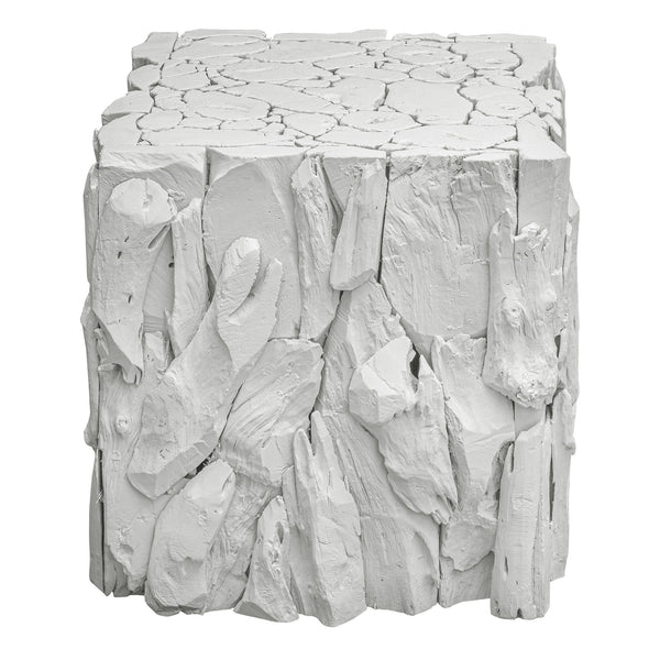 Teak Root White Bunching Cube