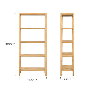 Nolan Natural Room Divider Bookcase