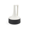 Burton 11.6H Medium White and Black Ceramic Jug Vase