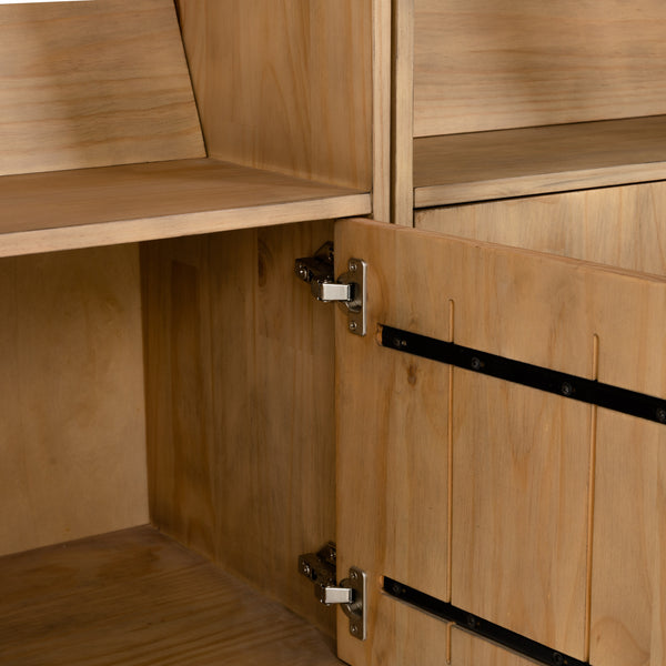 Bane Triple Bookshelf W/ Ladder In Smoked P