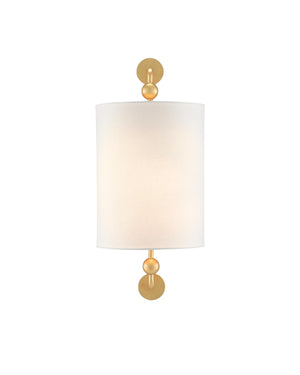 Tavey Gold Wall Sconce In Contemporary Gold Leaf