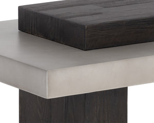 HERRIOT COFFEE TABLE - DARK BROWN / GREY