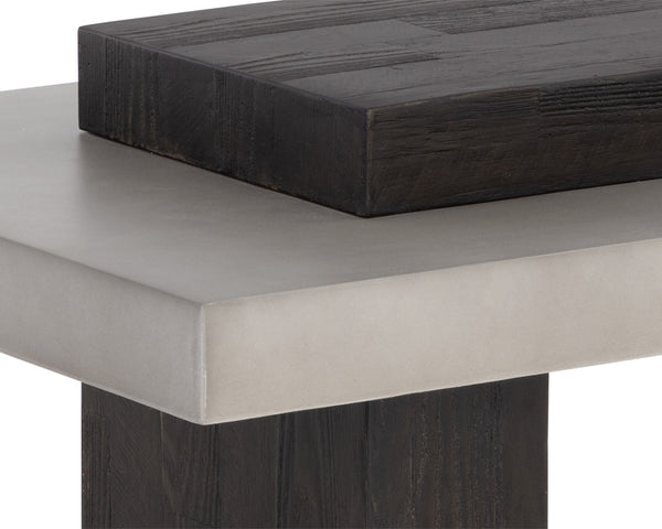 HERRIOT COFFEE TABLE - DARK BROWN / GREY