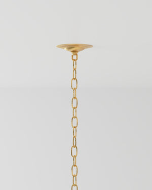 Agavé Americana Gold Chandelier In Dark Contemporary Gold Leaf