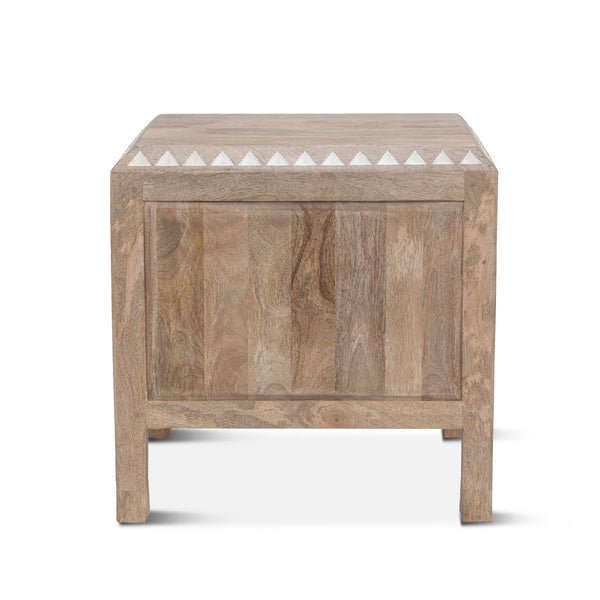 Tangiers Collection Night Chest 26in Carved