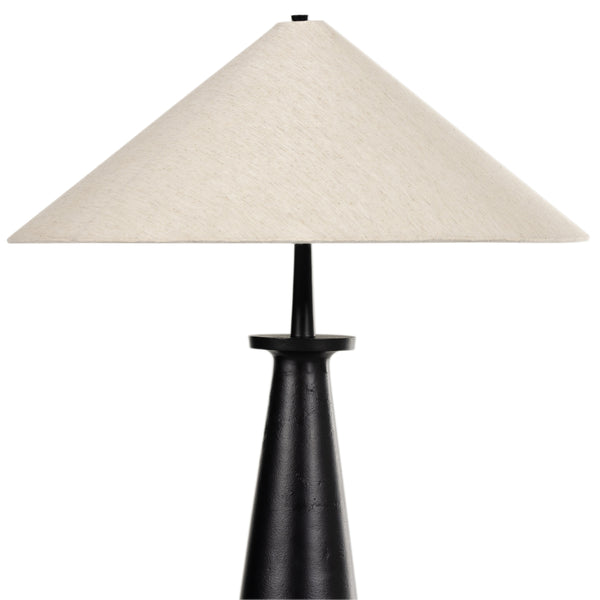 Innes Tapered Shade Floor Lamp In Mtt Black