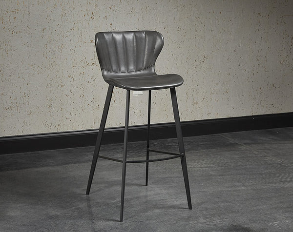 Arabella Barstool - Bravo Portabella / Polo Club Kohl Grey