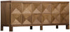Quadrant 3-Door Sideboard in Dark Walnut Finish