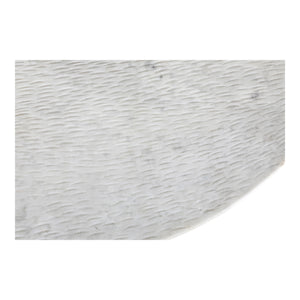 Chloe Coffee Table with Marble Top and Iron Legs