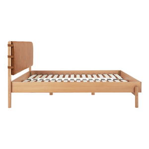Moe's Colby Queen Bed with Leather Headboard
