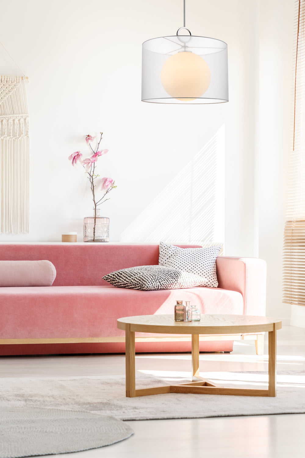 Arosia 1 Light Pendant in Chrome Finish