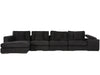 MOD Fabric Sectional in black tweed