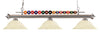 Shark 3 Light Billiard Light in Brushed Nickel Finish