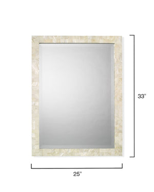 Rectangle Mother of Pearl Wall Mirror