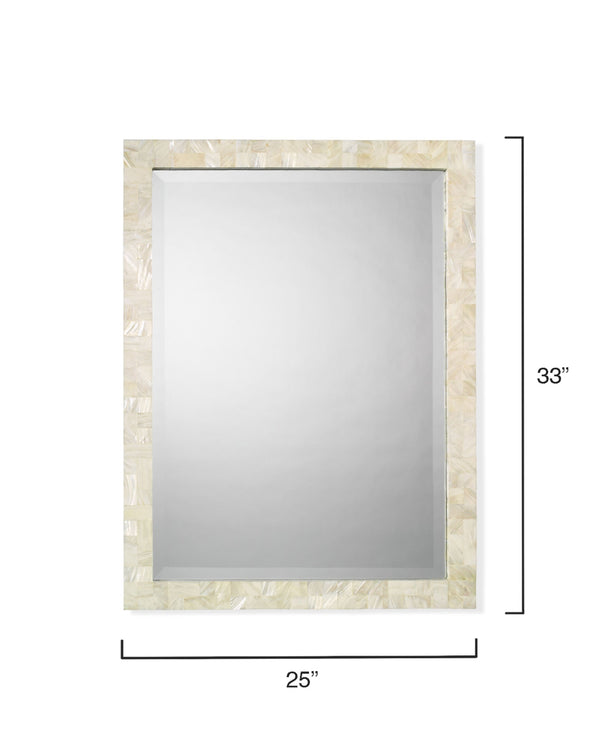 Rectangle Mother of Pearl Wall Mirror