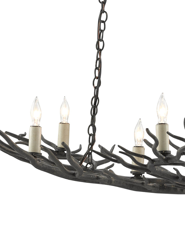 Rainforest Bronze Small Chandelier In Rustic Bronze