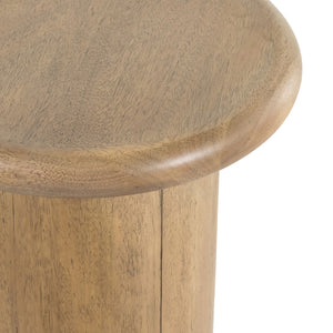 Zach End Table In Burnished Parawood