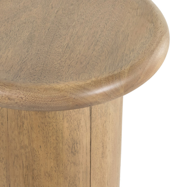 Zach End Table In Burnished Parawood