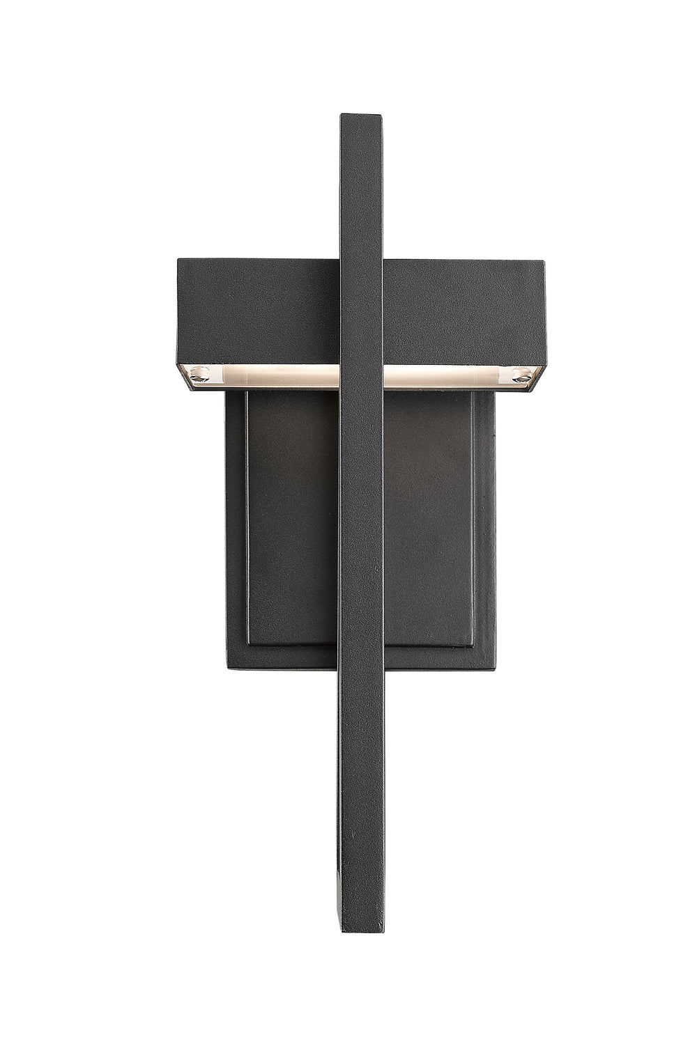 Luttrel 1 Light Outdoor Wall Sconce in Black Finish