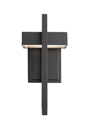Luttrel 1 Light Outdoor Wall Sconce in Black Finish