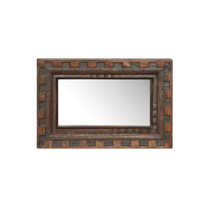 Moe's Holland Small Brown Mirror with Mango Wood