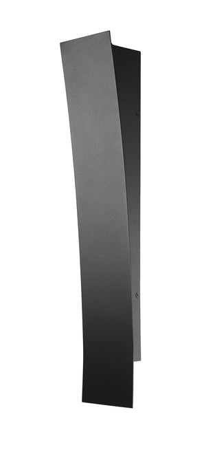 Landrum 1 Light Outdoor Wall Sconce in Black Finish