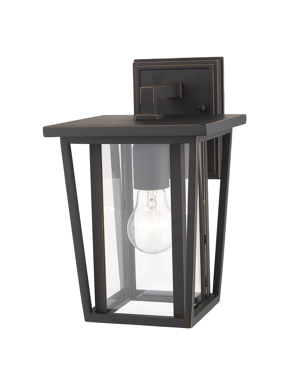 Seoul 1 Light Outdoor Wall Sconce in Oil Rubbed Bronze Finish