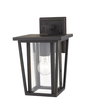Seoul 1 Light Outdoor Wall Sconce in Oil Rubbed Bronze Finish